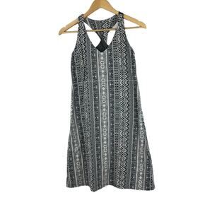 Kuhl Karisma Reversible Twisted Back Tank Dress Size XS Grey Travel Resort Mini